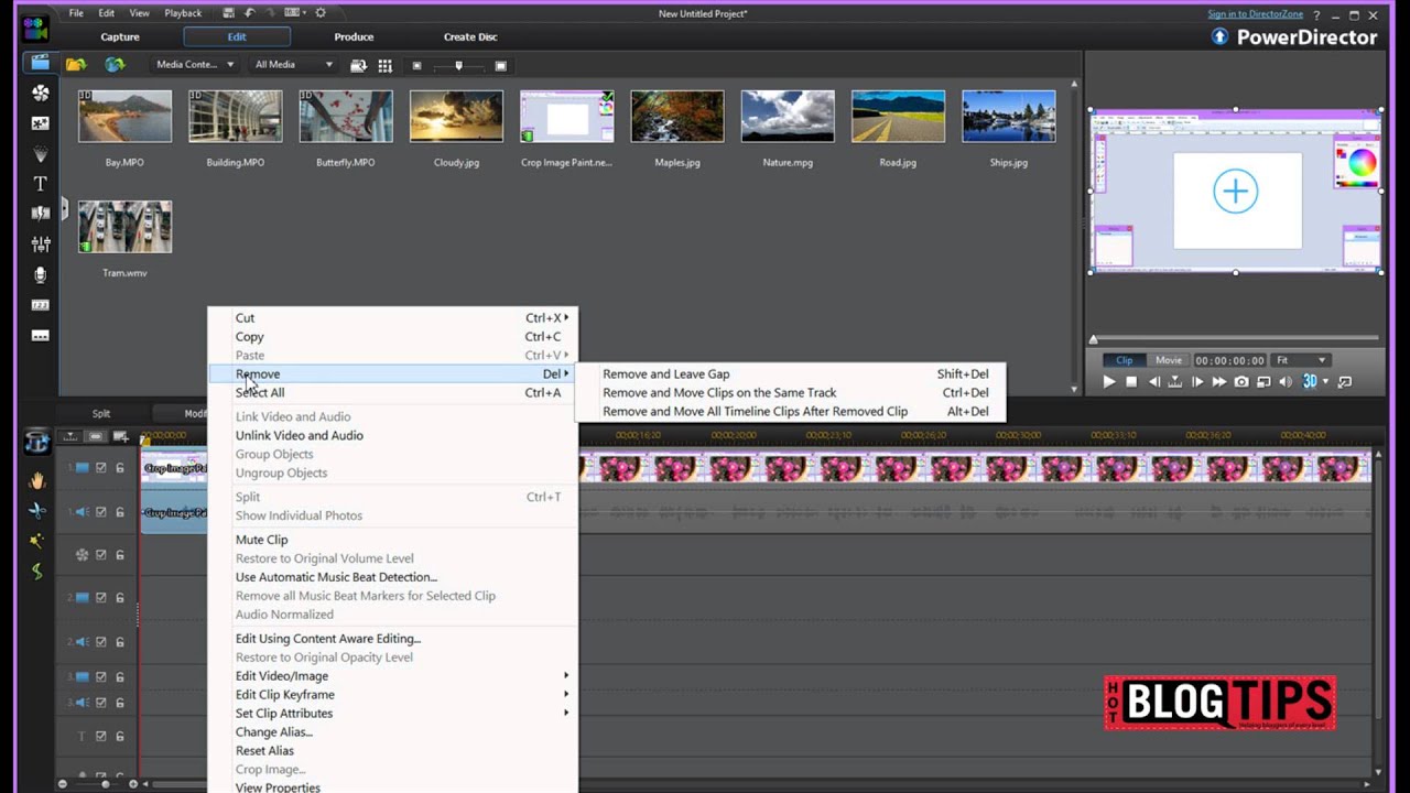 How to make basic cuts in PowerDirector 11