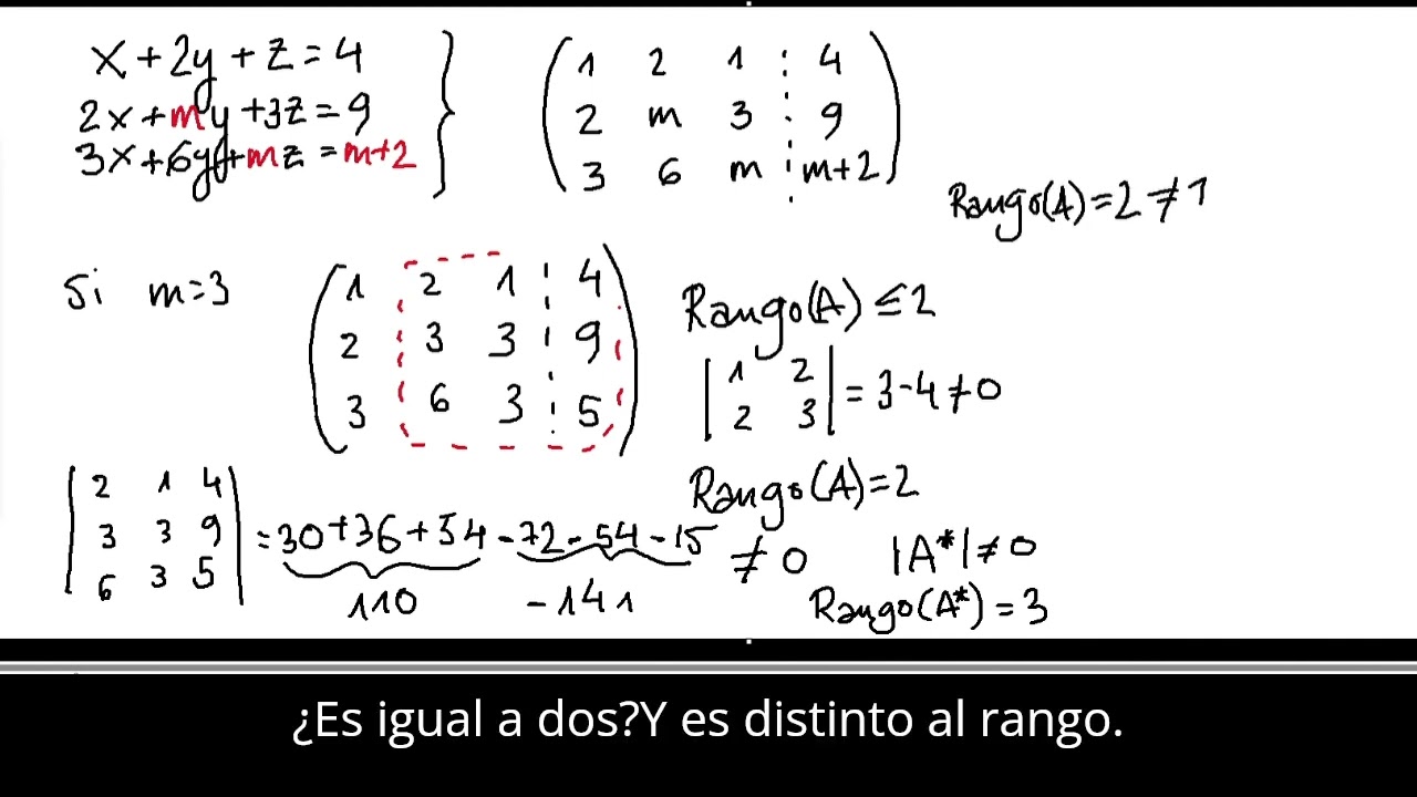2ºBACH TEOREMA ROUCHE-FROBENIUS (CASO 2)