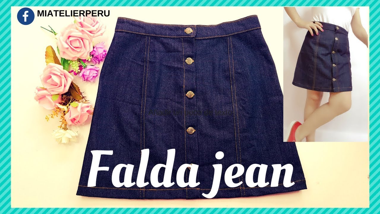CÓMO HACER UNA FALDA JEAN (PATRÓN Y CONFECCIÓN)
