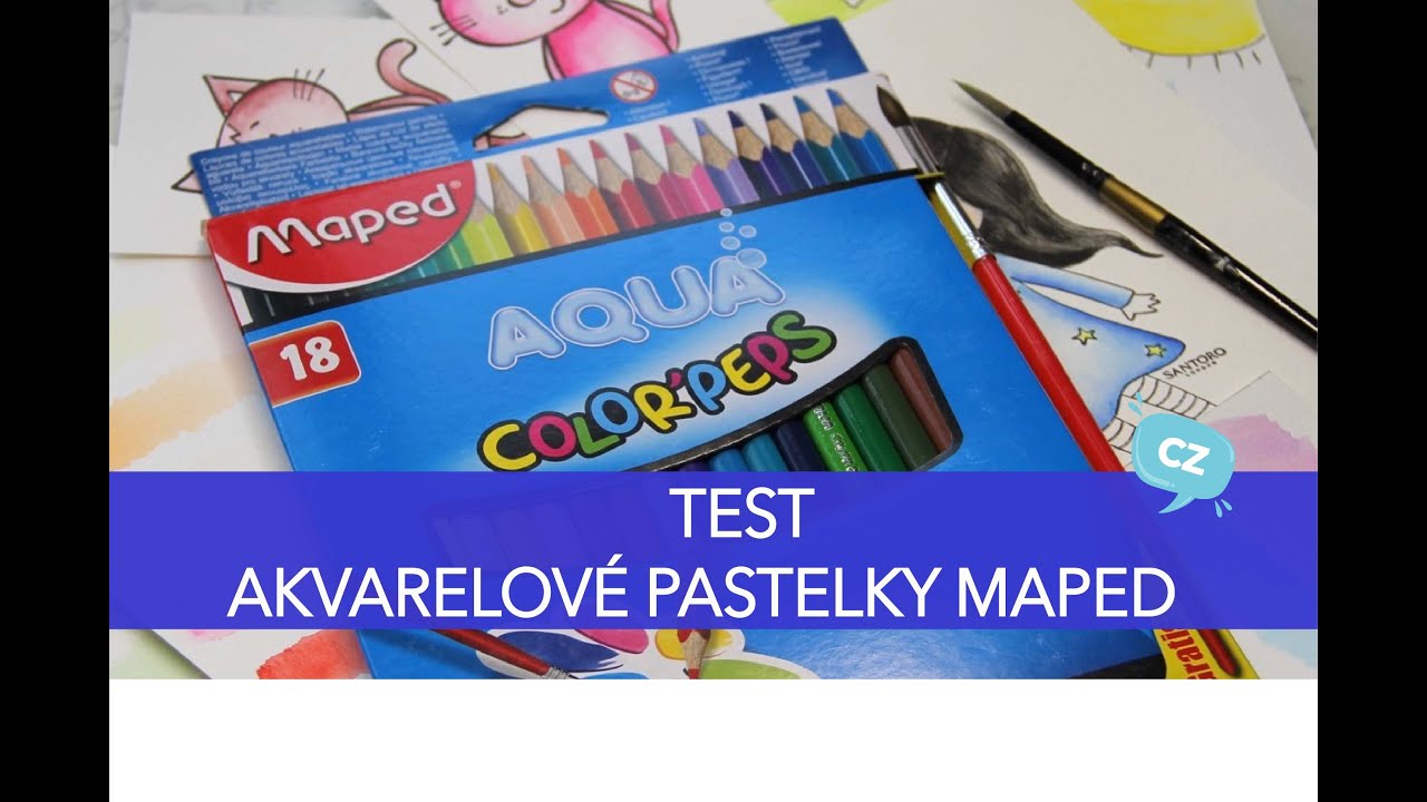 TEST - akvarelové pastelky MAPED - levné a super!