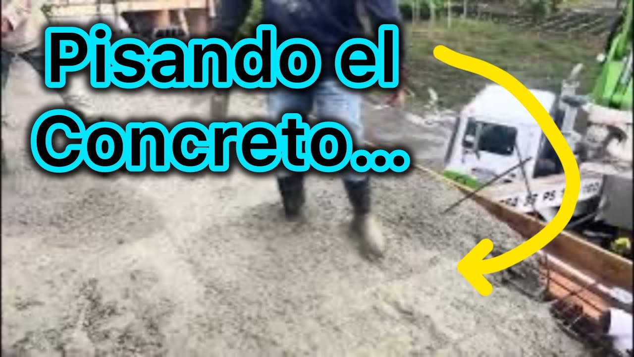 Concreto con los pies 👣 