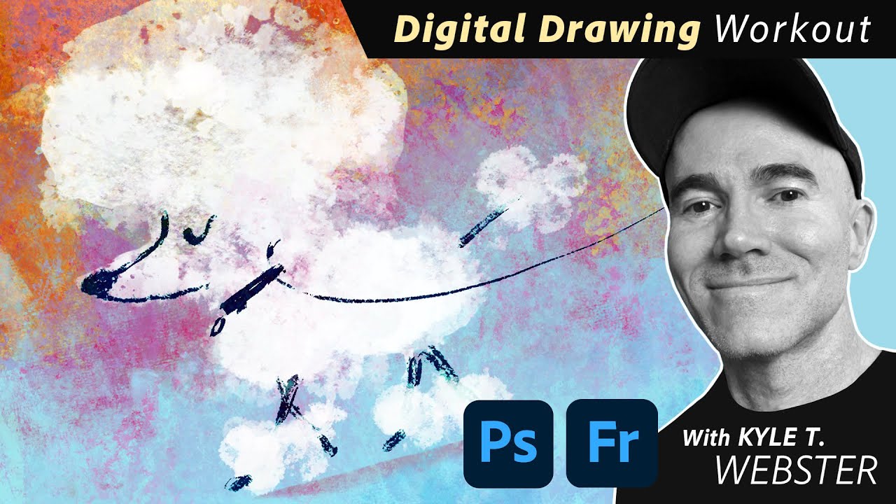Digital Drawing Workout: Drawing Dogs with Custom Brushes with Kyle T. Webster
