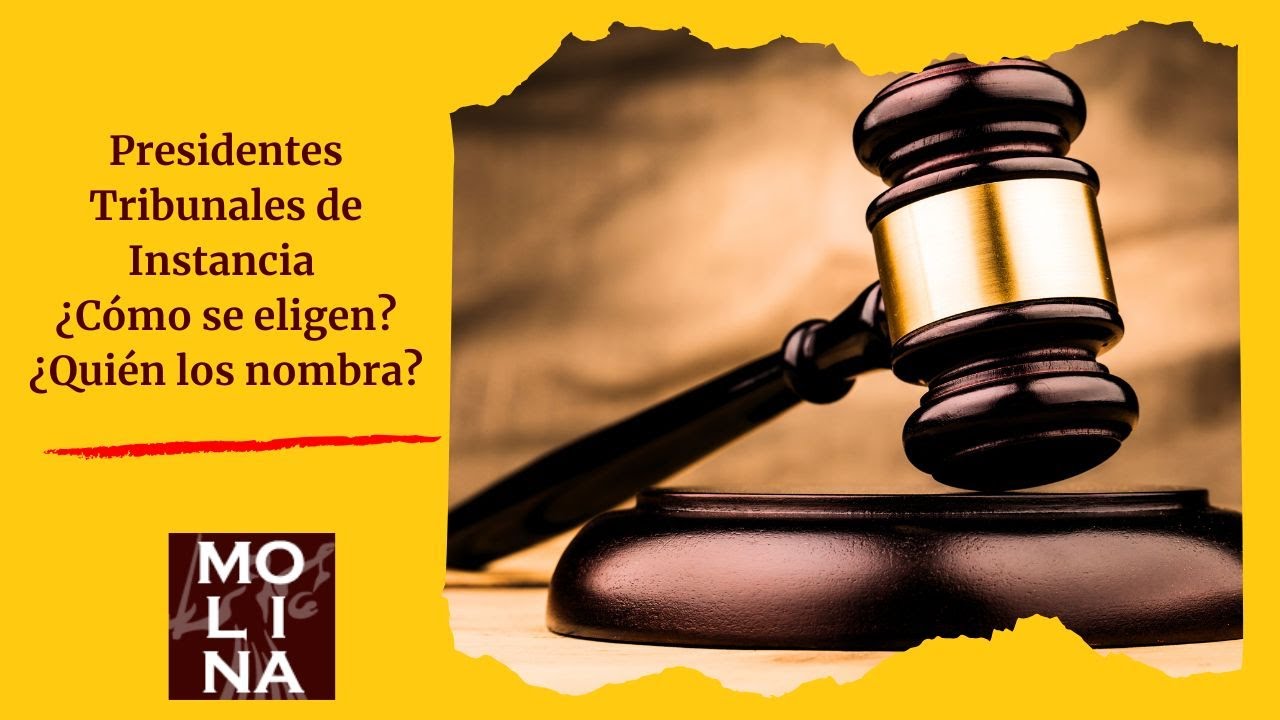 Presidentes de los TRIBUNALES DE INSTANCIA y SECCIONES: elección y nombramientos