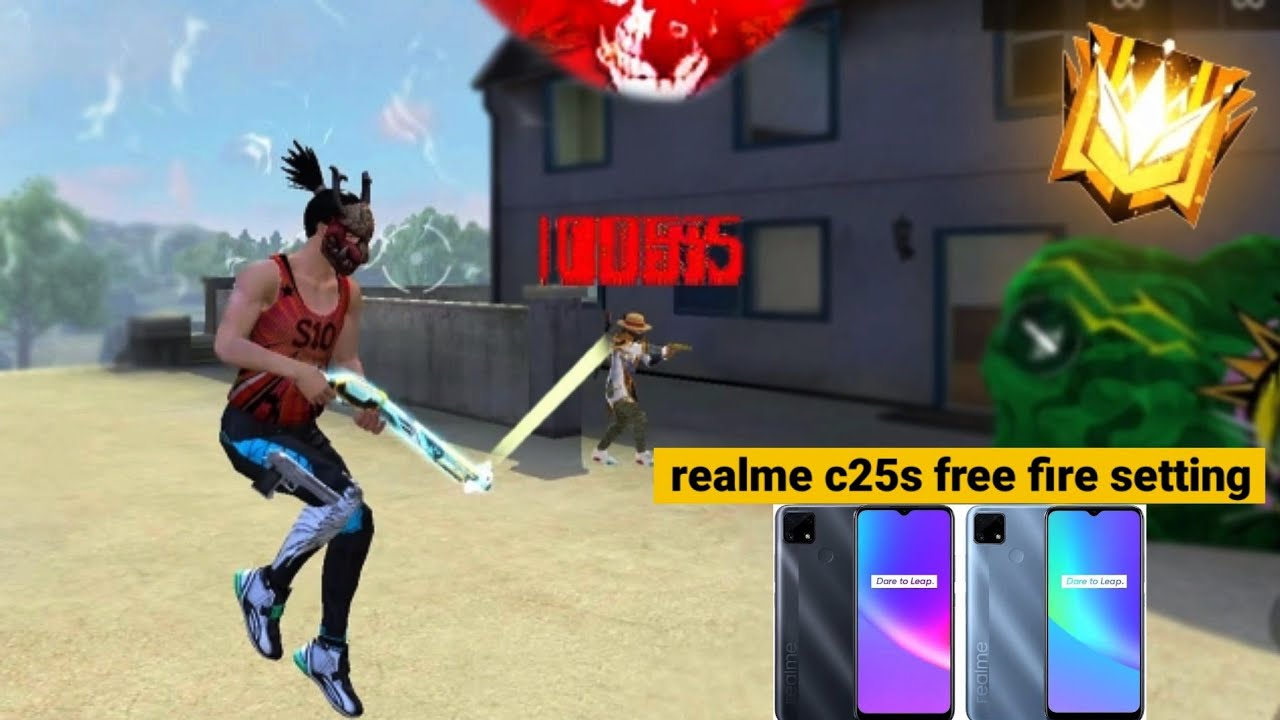 4GB RAM Mobile Best ⚙️ realme c25s free fire headshot  settings  1Tap headshot Best DPI Settings