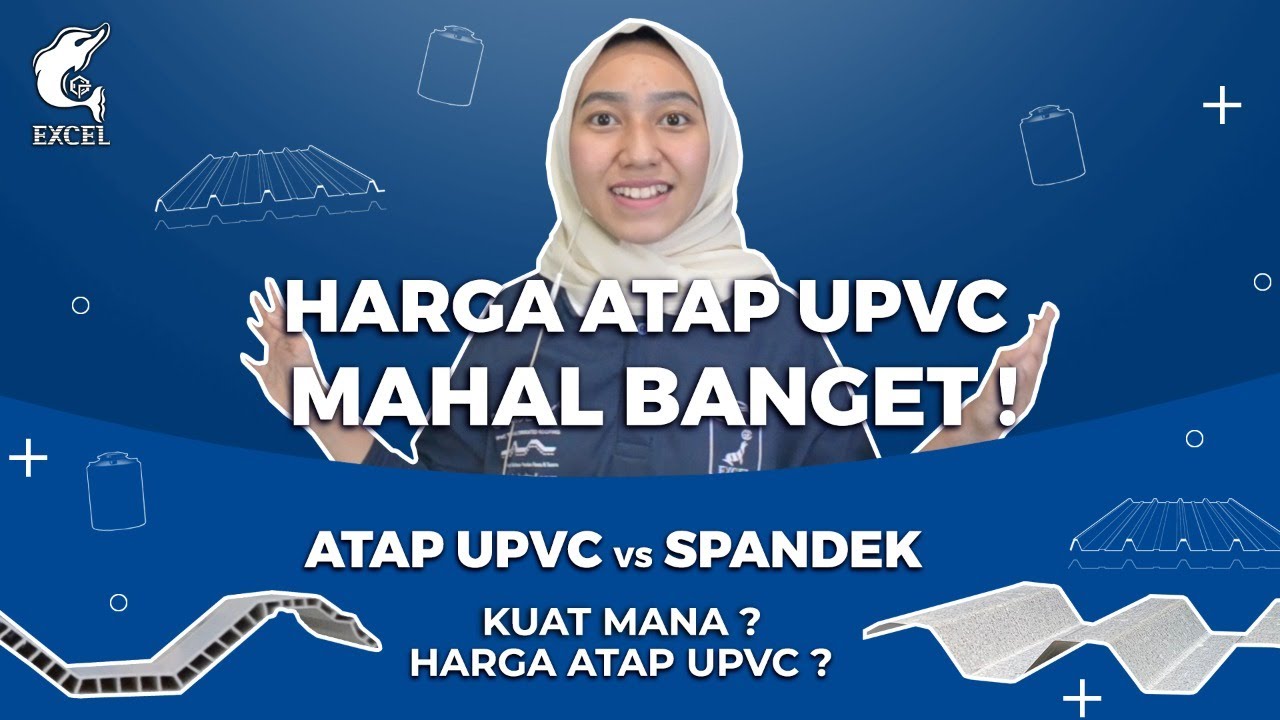 Atap upvc vs spandek - kuat mana? Harga atap upvc SKYDECK vs spandek?