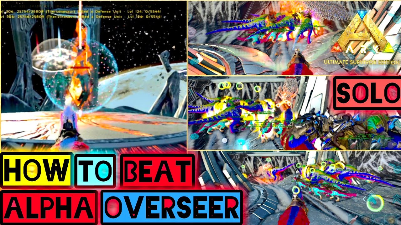 How to Beat The ALPHA OverSeer Boss Fight Ark Mobile | Ark : Ultimate Mobile Edition