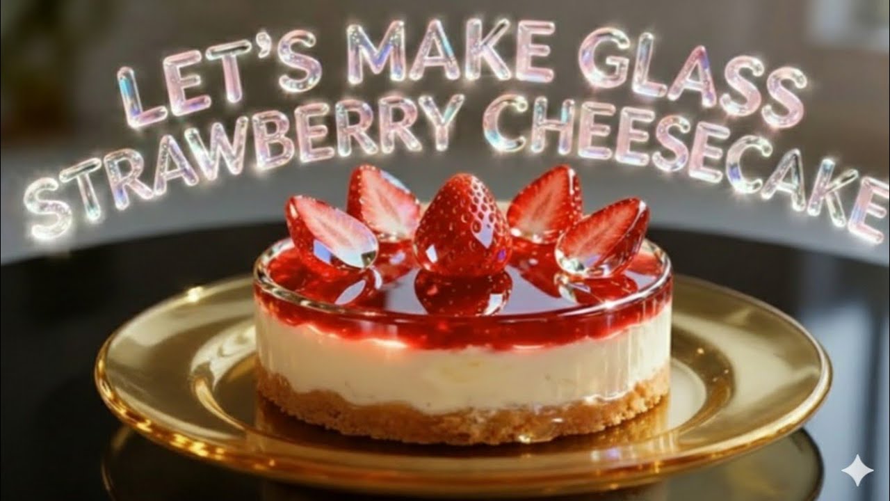 Let’s Make a Glass Strawberry Cheesecake  ASMR Oddly Satisfying |CalmFlow 