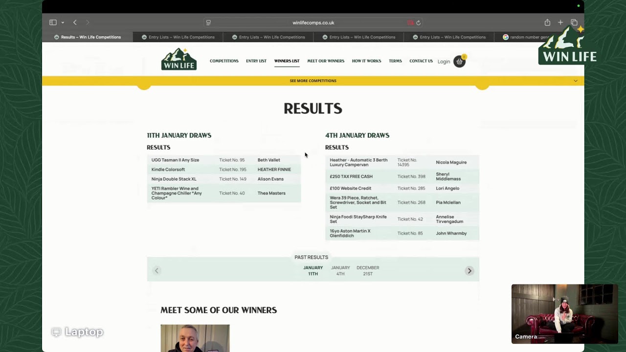 Live Draw 11th of January 2026!
