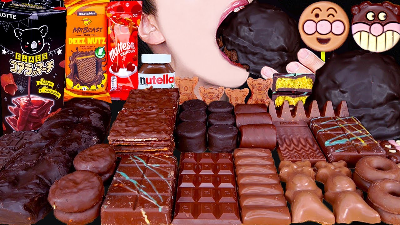 ASMR MR BEAST DUBAI CHOCOLATE ICE CREAM NUTELLA DESSERT MUKBANG두바이 초콜릿 먹방ドバイチョコレート 咀嚼音 EATING SOUNDS