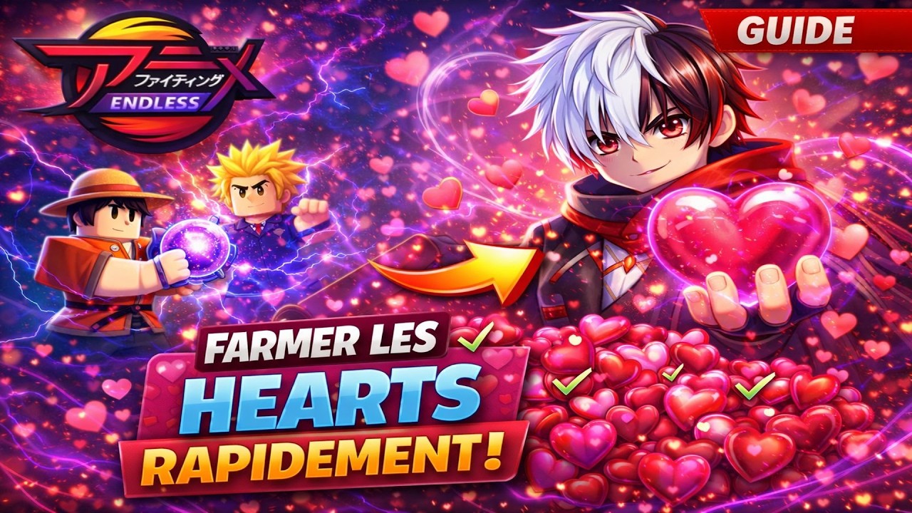 Comment Farmer Les Hearts Le Plus Rapidement ?! | Anime Fighting Simulator : Endless💘
