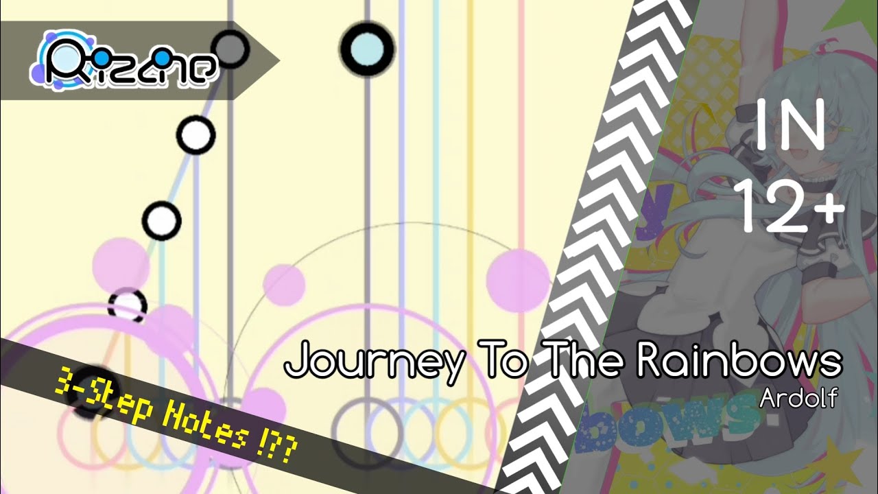 TRIPLE STACKS NIGHTMARE... Journey To The Rainbows (IN 12+) - Rizline Gameplay