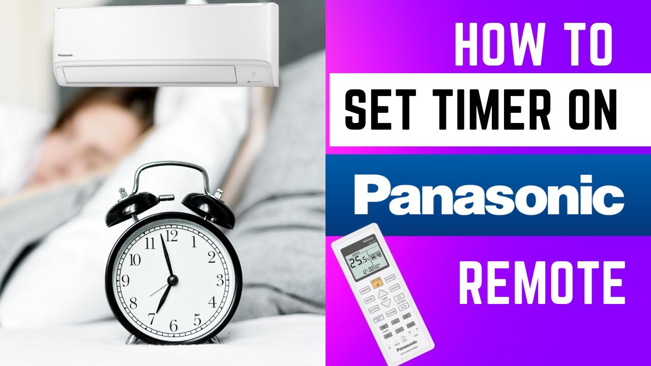 Set Timer on Panasonic Wall Split Remote | Turn Aircon ON or OFF Automatically ⏱