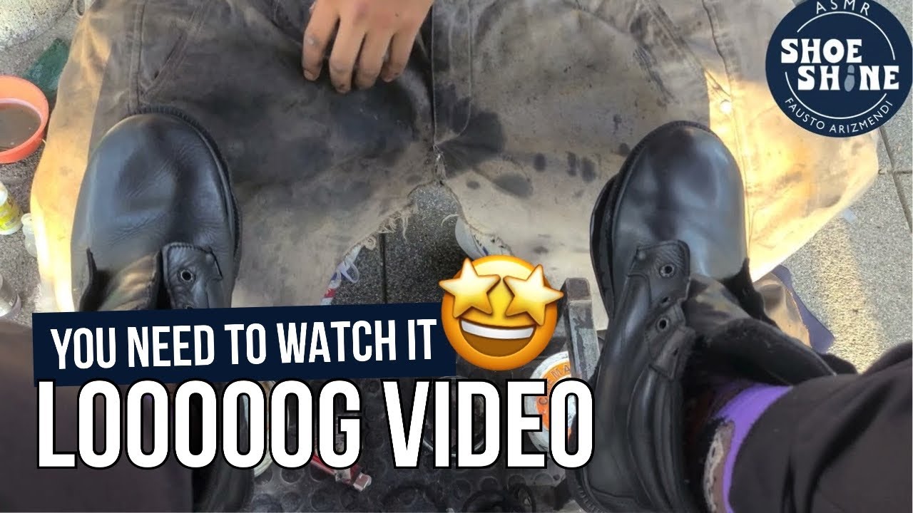 S7E136 looong Video compilation Great Shoe Shiner Chalco #ASMR #shoeshine #faustoarizmendi