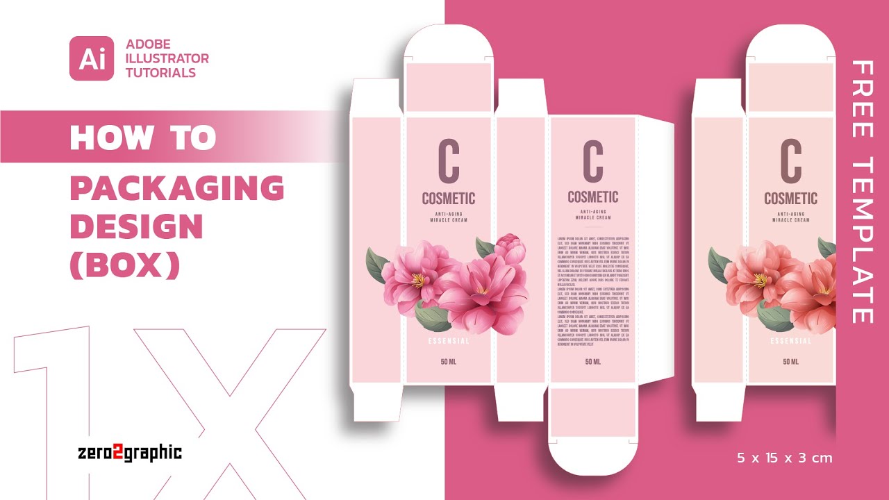 How to Create Packaging Design (Cosmetic Box) in Adobe Illustrator CC 2020