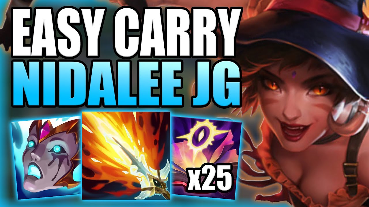 THIS IS HOW YOU CAN EASILY CARRY SOLO Q GAMES WITH NIDALEE JUNGLE! Gameplay Guide League of Legends