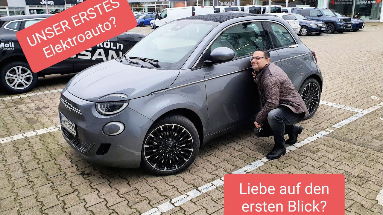 Wird er unser erstes Elektroauto? Fiat 500 elektro/Probefahrt in Köln