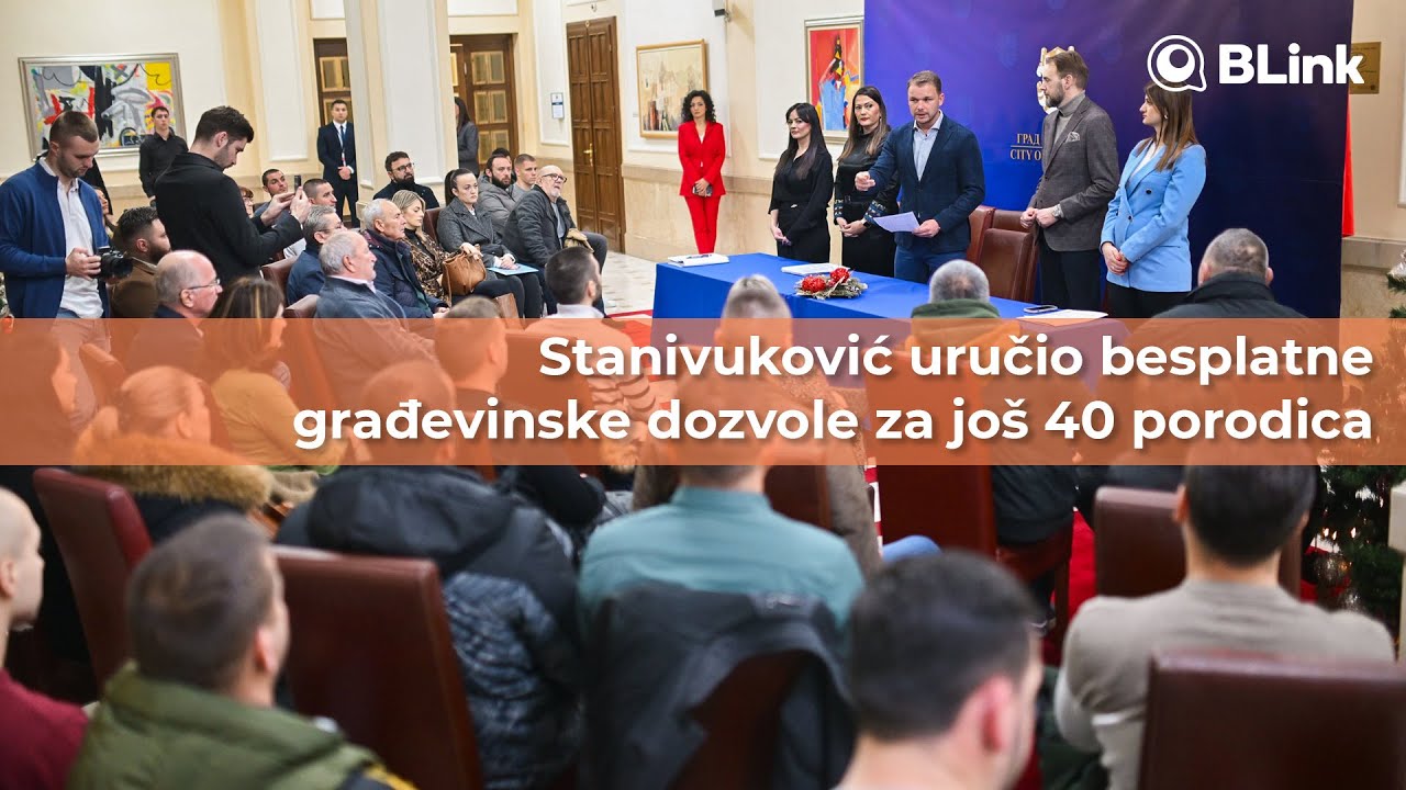 Stanivuković uručio besplatne građevinske dozvole za još 40 porodica | Blink