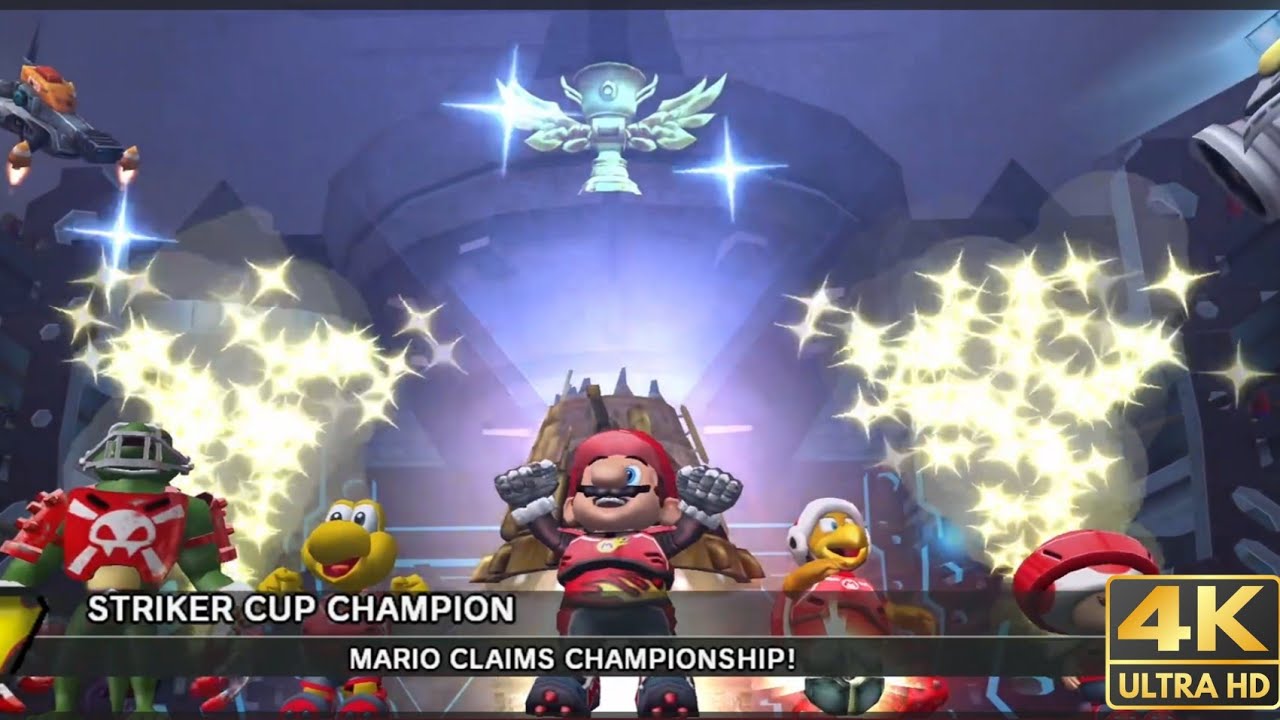 Mario Striker Charged (Wii) - Mario (Extreme mode) (4K remake)