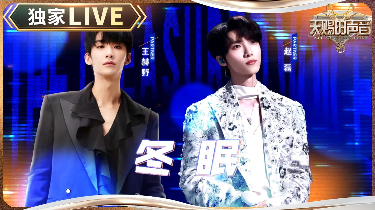 【独家LIVE】王赫野赵磊二搭合唱《冬眠》 瞬间被拉回到那年冬天 #天赐的声音5 EP8 20240614