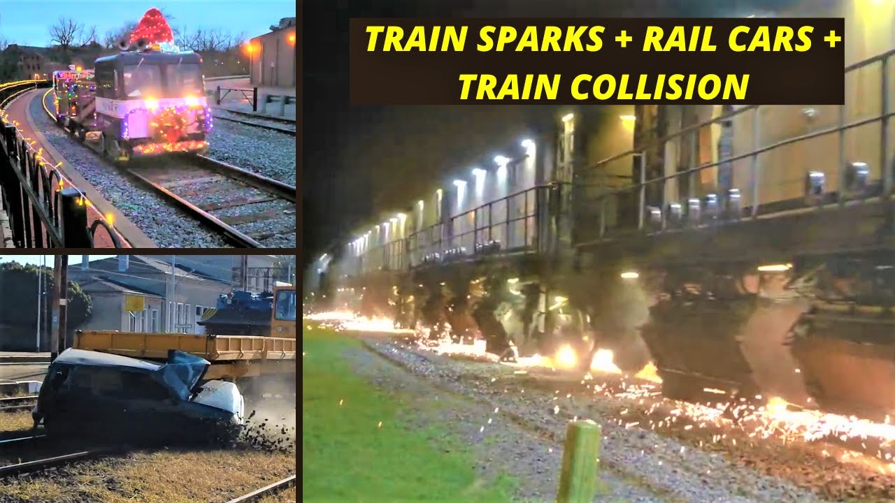 Rail sparks due to rail-grinders| Rail speeder cars| Train collision| Railway-105