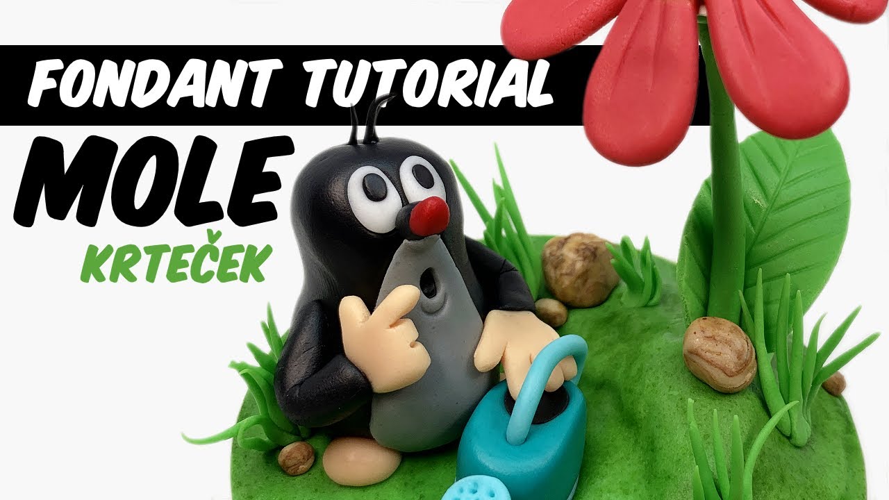How to make a MOLE | fondant movie figure