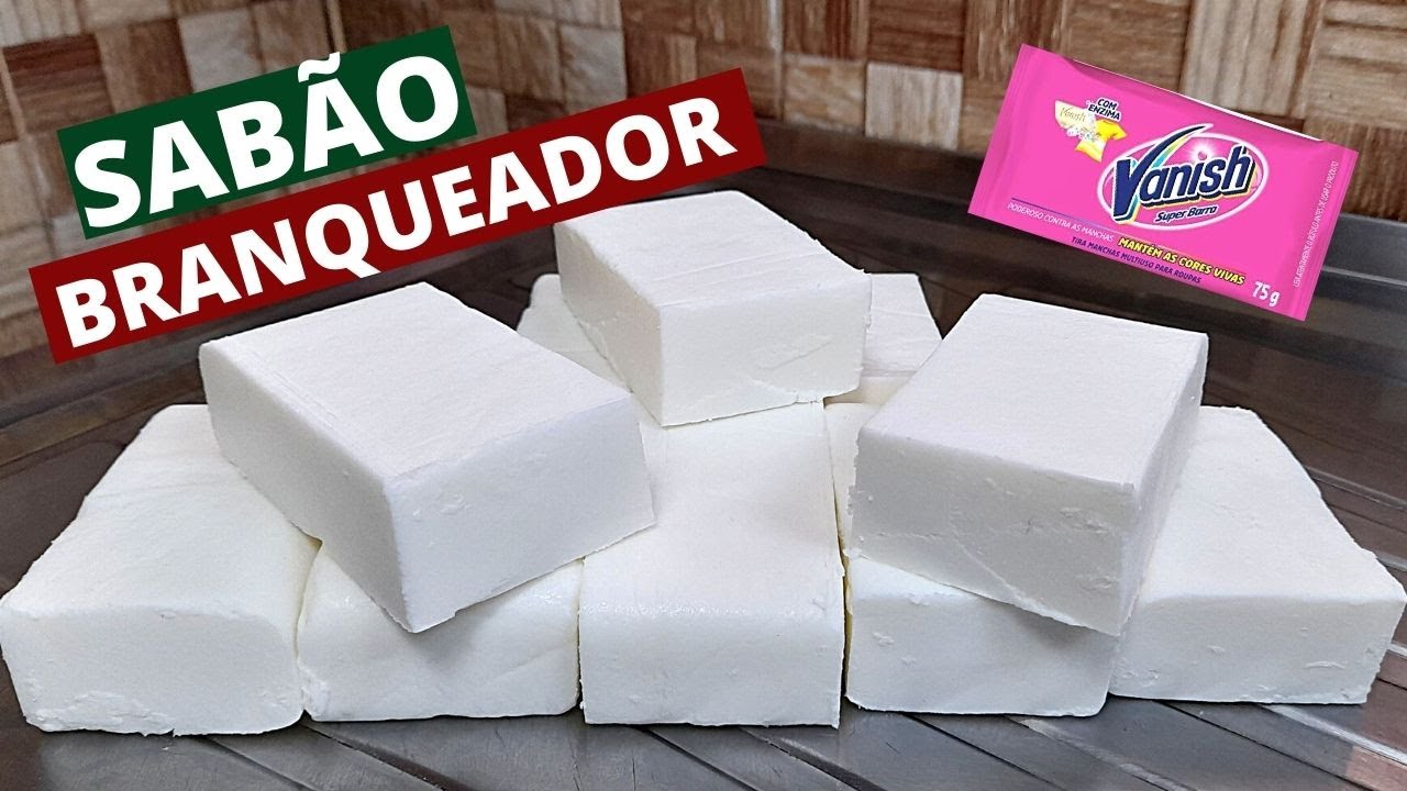 SABÃO BRANQUEADOR - EM BARRA - SUPER DURO - ADEUS ENCARDIDO