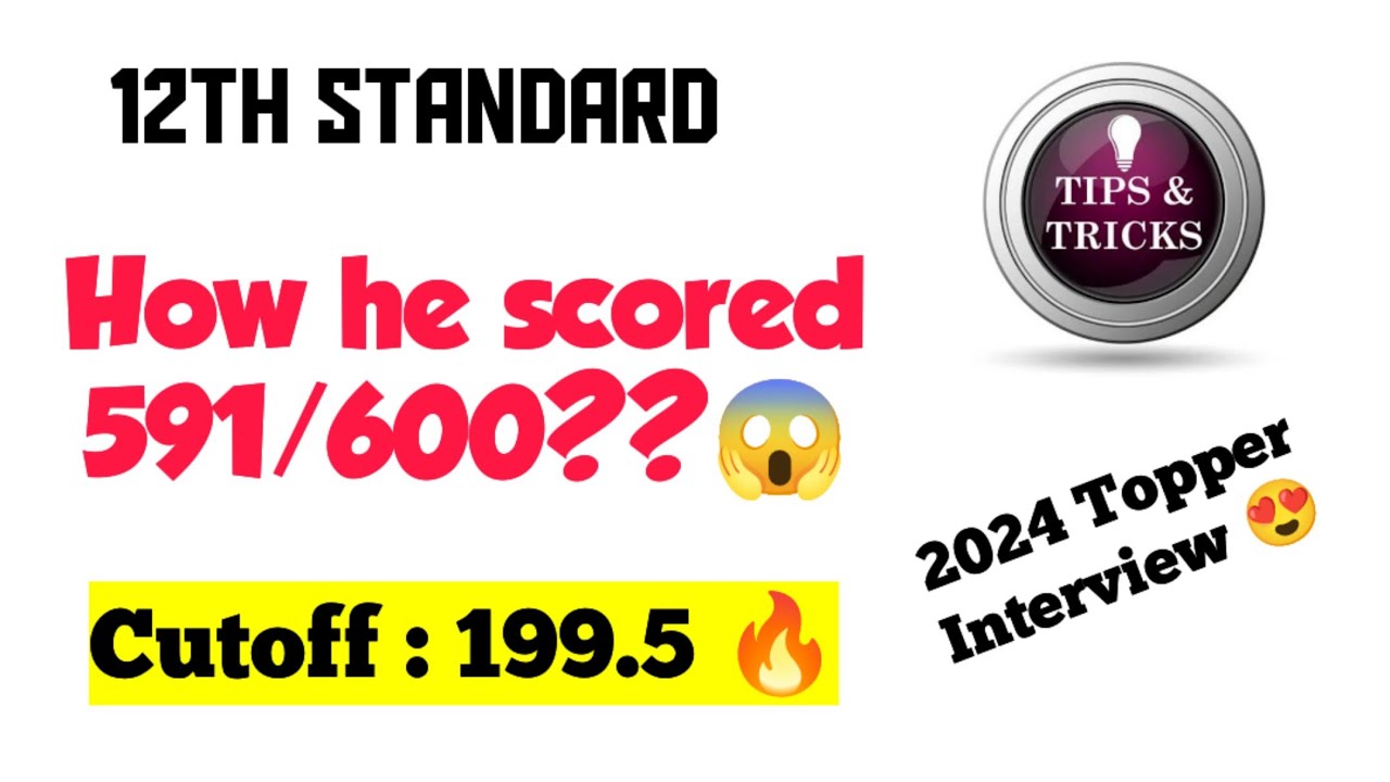 12th Topper Interview 2024😍|Scored 591/600😱|Study Tips & Tricks|Topper Secret Revealed 🔥