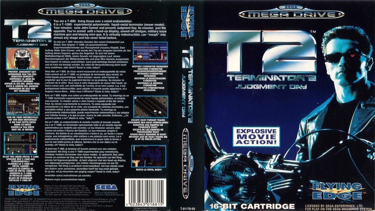 Terminator 2: Judgement Day Sega Mega Drive Longplay