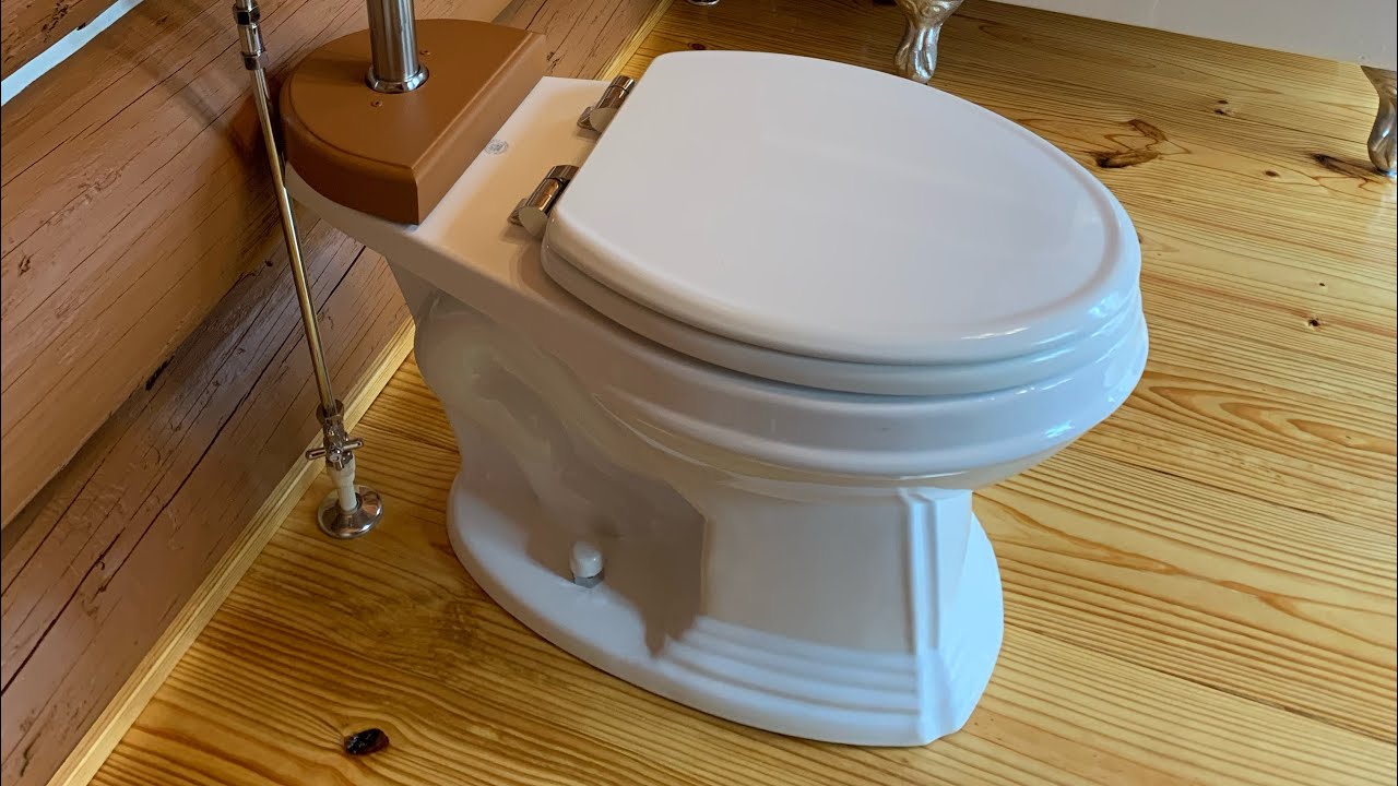 Log Cabin - high tank pull chain toilet