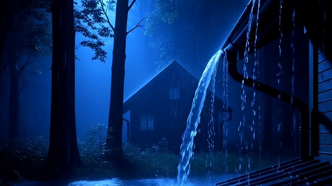 Relaxing Rain Ambience for Deep Sleep 🌧️ Natural Rain Sounds All Night