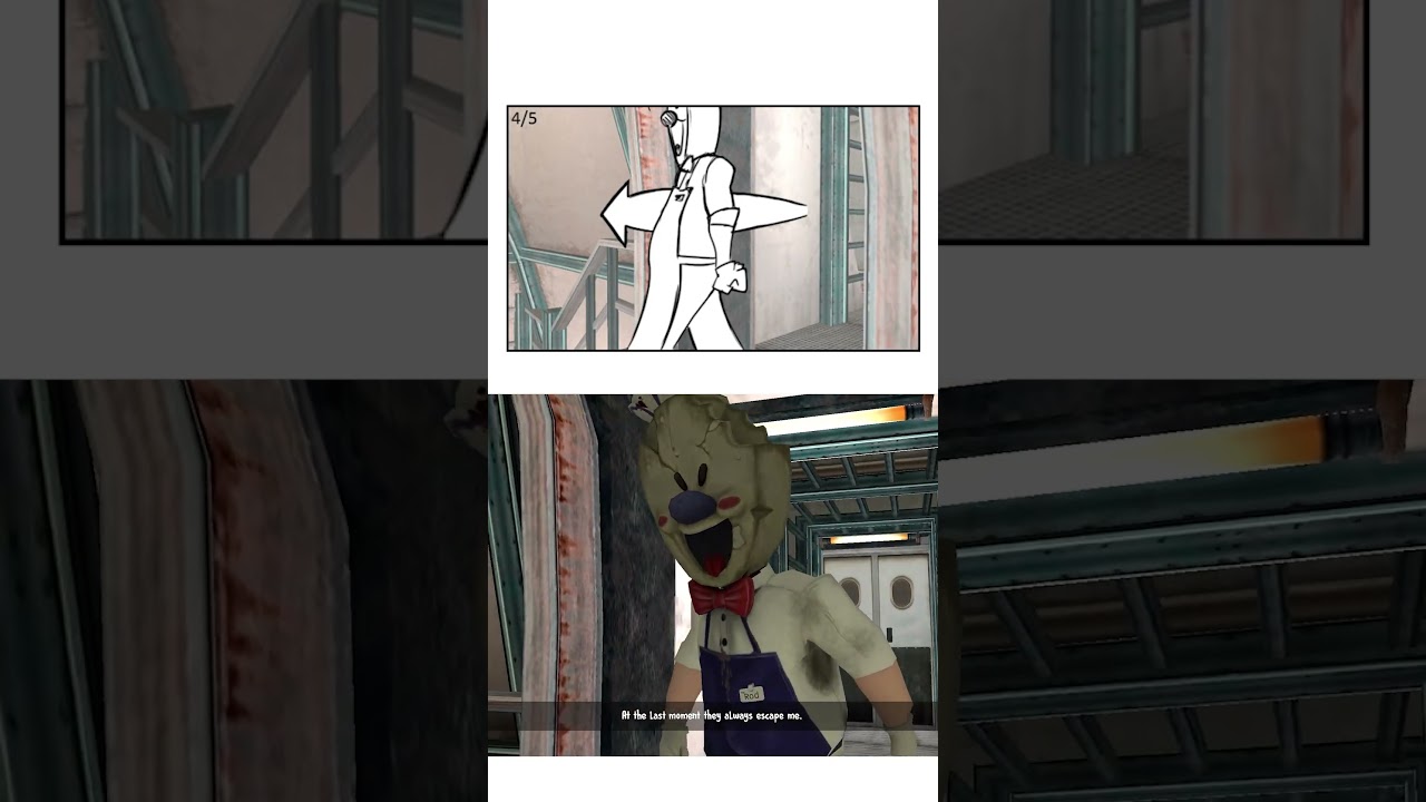 Ice Scream 5 Anniversary 🎂🎉🏭 Storyboard vs. Final cutscenes 🎬 1/5