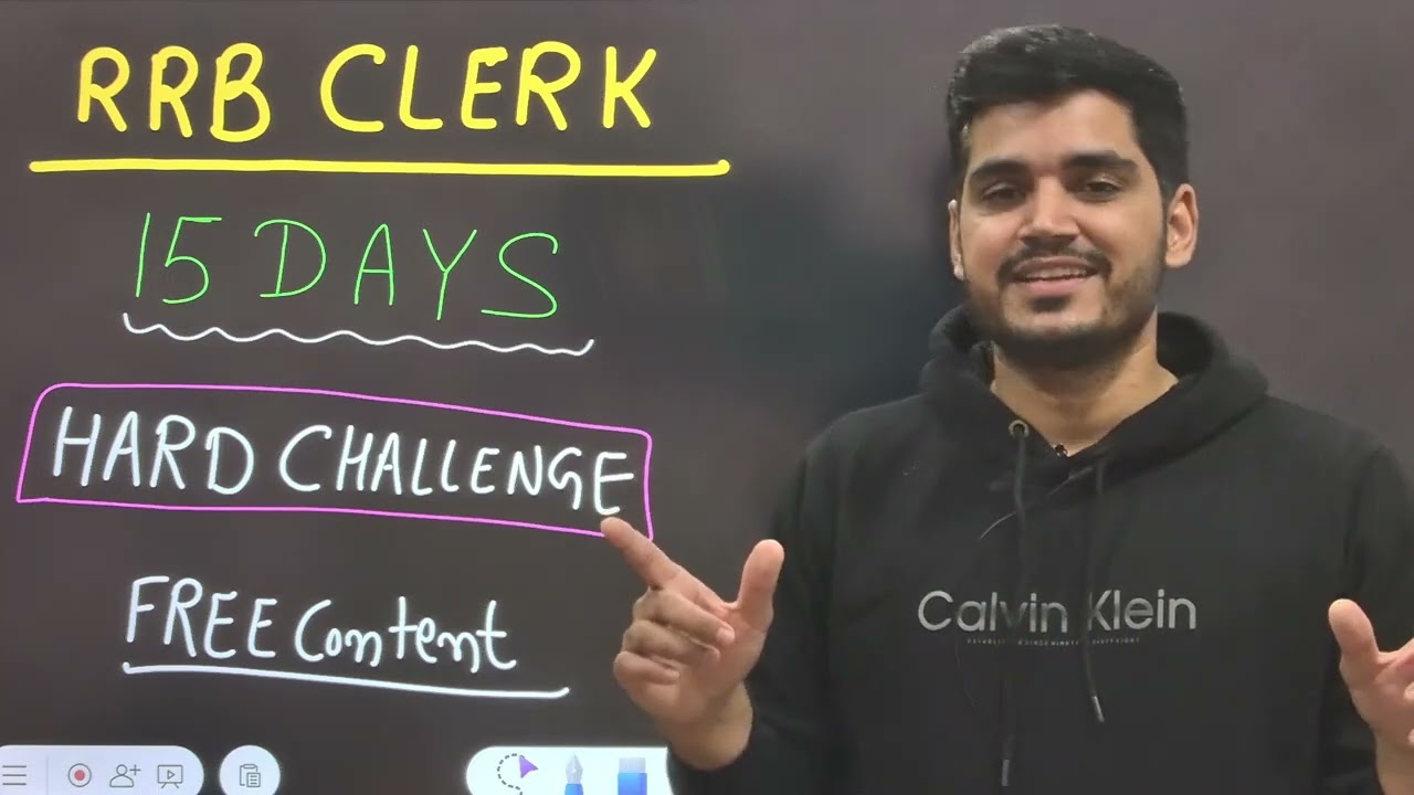 RRB CLERK 2025  | 15 DAYS HARD CHALLENGE | QUANT + REASONING