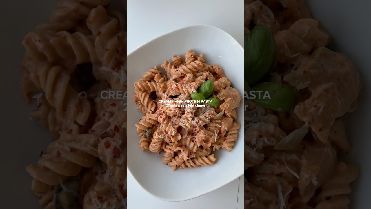 Healthy pasta dinner recipe 🍝💫 #pastarecipe #highprotein #dinner #easymeal #healthy