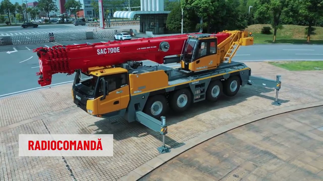 Macara cu braț telescopic SANY SAC700E, all-terrain cu o capacitate de ridicare de 70 tone