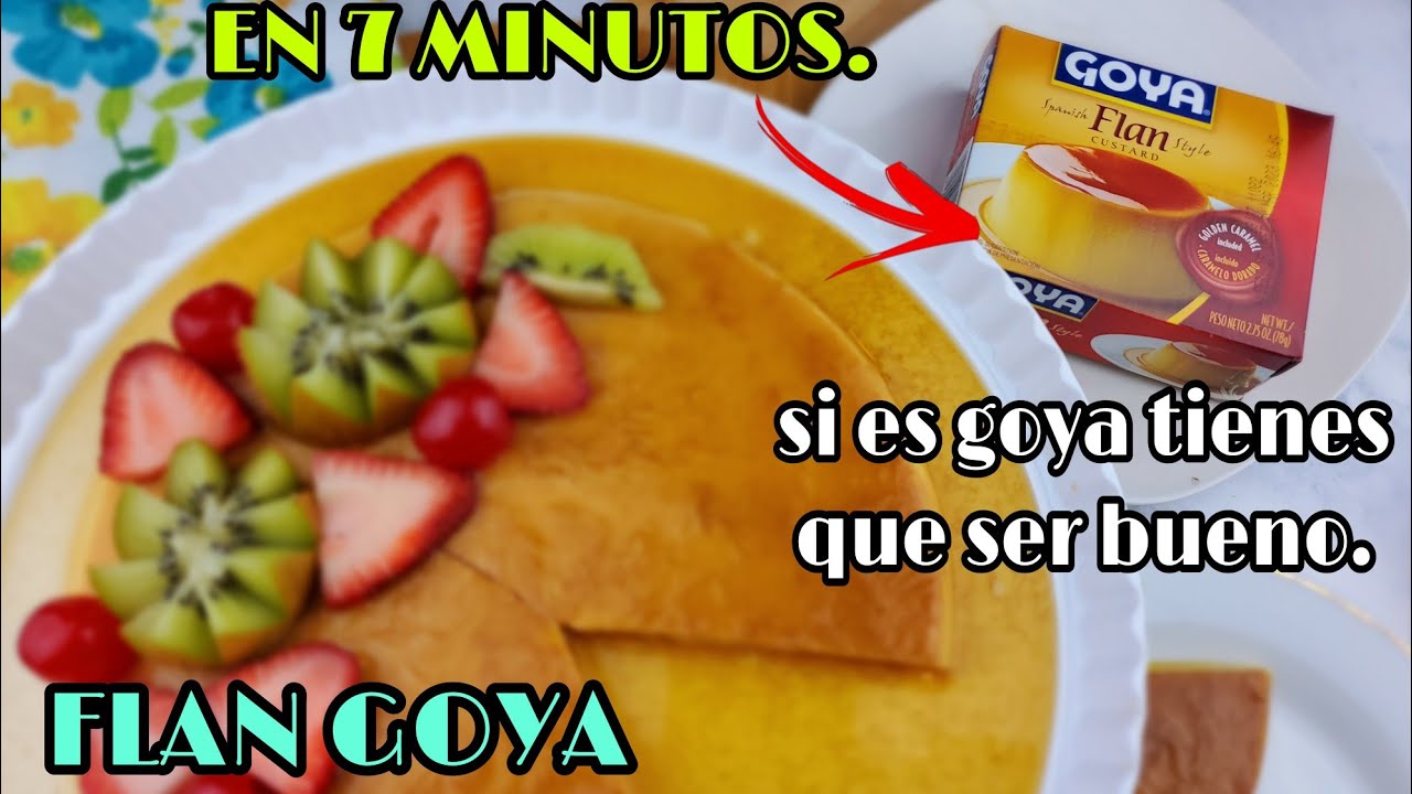 flan goya como se hace  /como hacer un flan goya de caja/flan goya de caja receta/flan goya