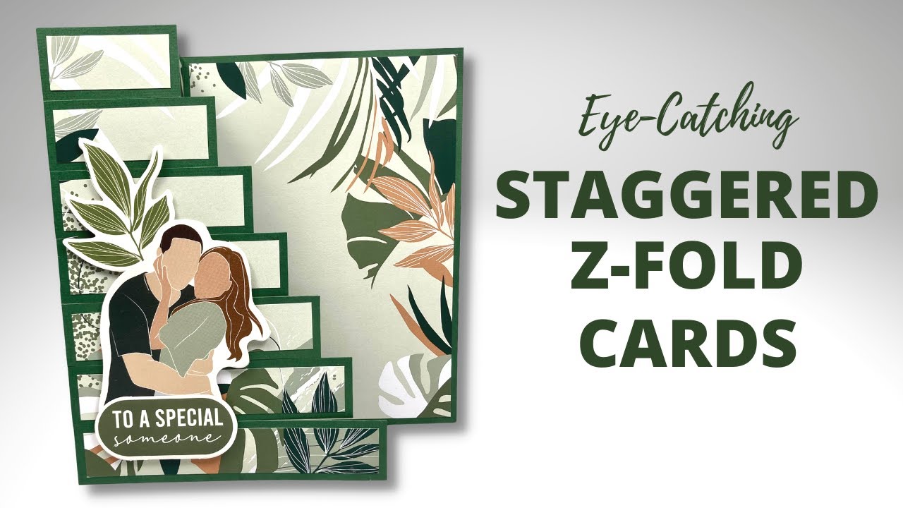 2 EYE-CATCHING Staggered Z-FOLD Cards | Cards for HIM | FATHERS DAY