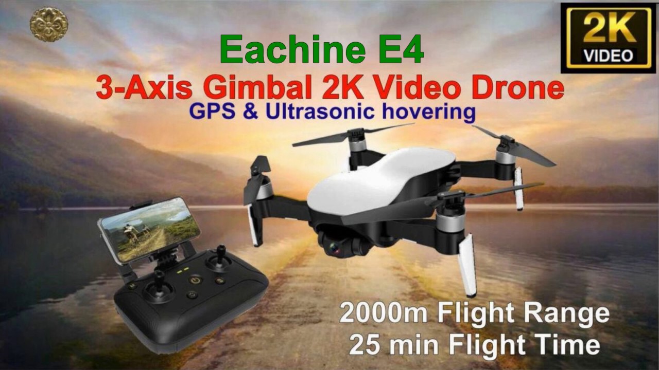Eachine EX4 - GPS 2K Video Long Range Drone - Just Released !