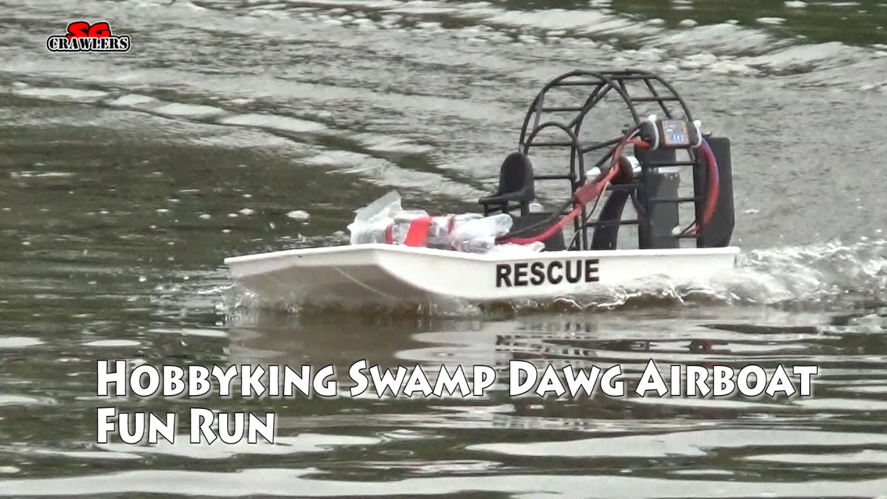 HobbyKing Swamp Dawg Air Boat (ARR) in action at Sengkang Riverside Park RC Boating adventures