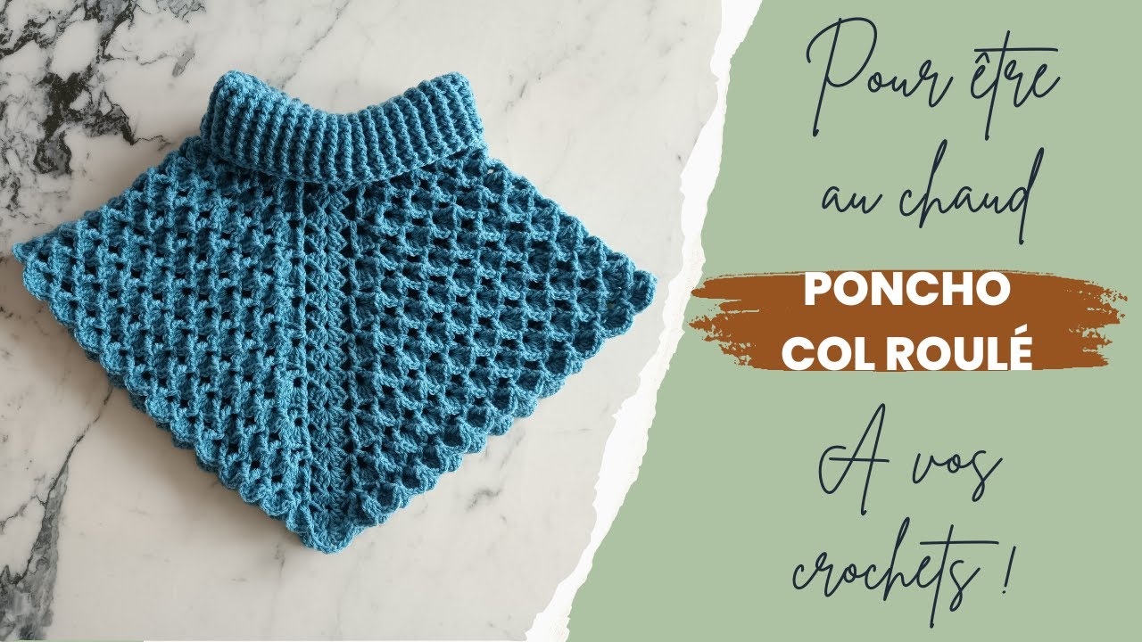 ♫♪ J’avais envie de … Poncho col roulé 2-3 ans ♫♪