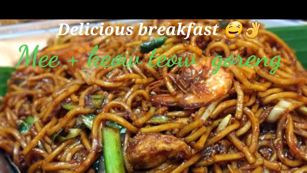 How to fried mee koew teow goreng||yellow noodles  plus keow teow fried