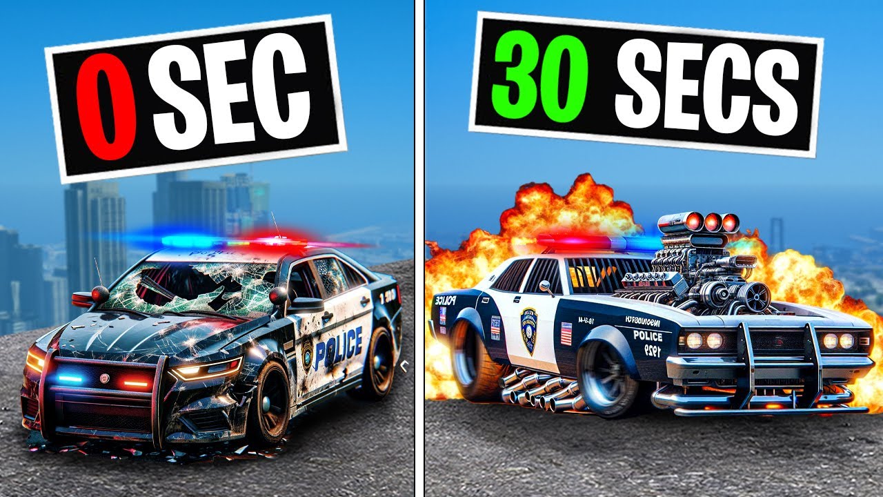 Every 30 seconds my cop car gets upgraded in GTA 5