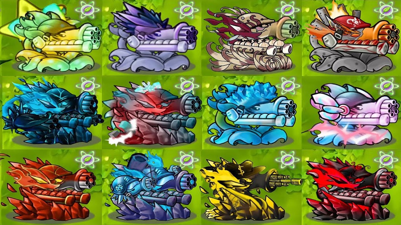 PVZ Fusion 3.3 Challenge X2 Mega Gatling Pea VS X2 Zombies   Who Will Win