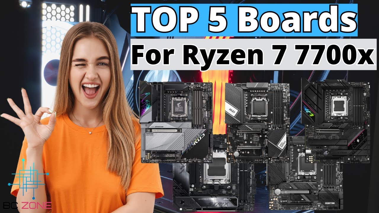 THE BEST MOTHERBOARDS FOR RYZEN 7 7700X! (TOP 5)