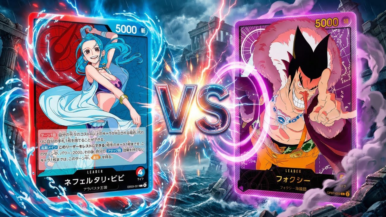 【赤青ビビvs紫フォクシー】【ワンピカ対戦】-ガチ対戦編-［ワンピカード/ワンピースカード］
