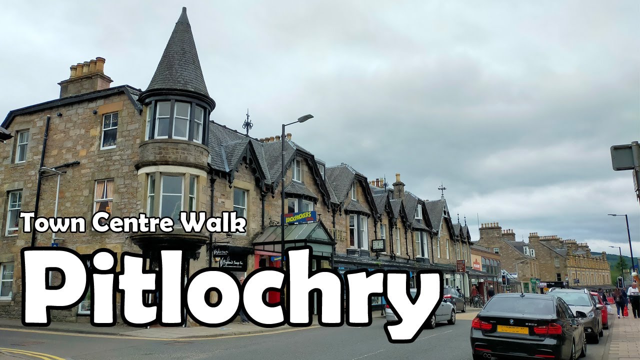 Pitlochry, Perth & Kinross【4K】| Town Centre Walk 2021