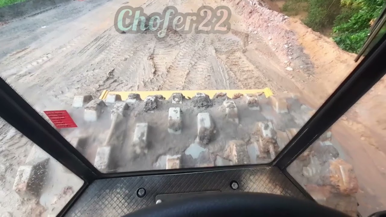 Como operar rolo compactador SANY.  Pé de ferro.