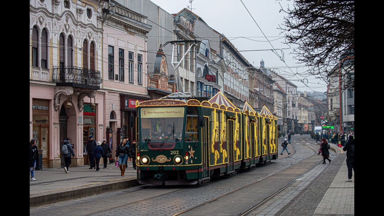 🇭🇺 MISKOLC ADVENT TRAM/ Miskolc Adventi villamos 2025【4K】