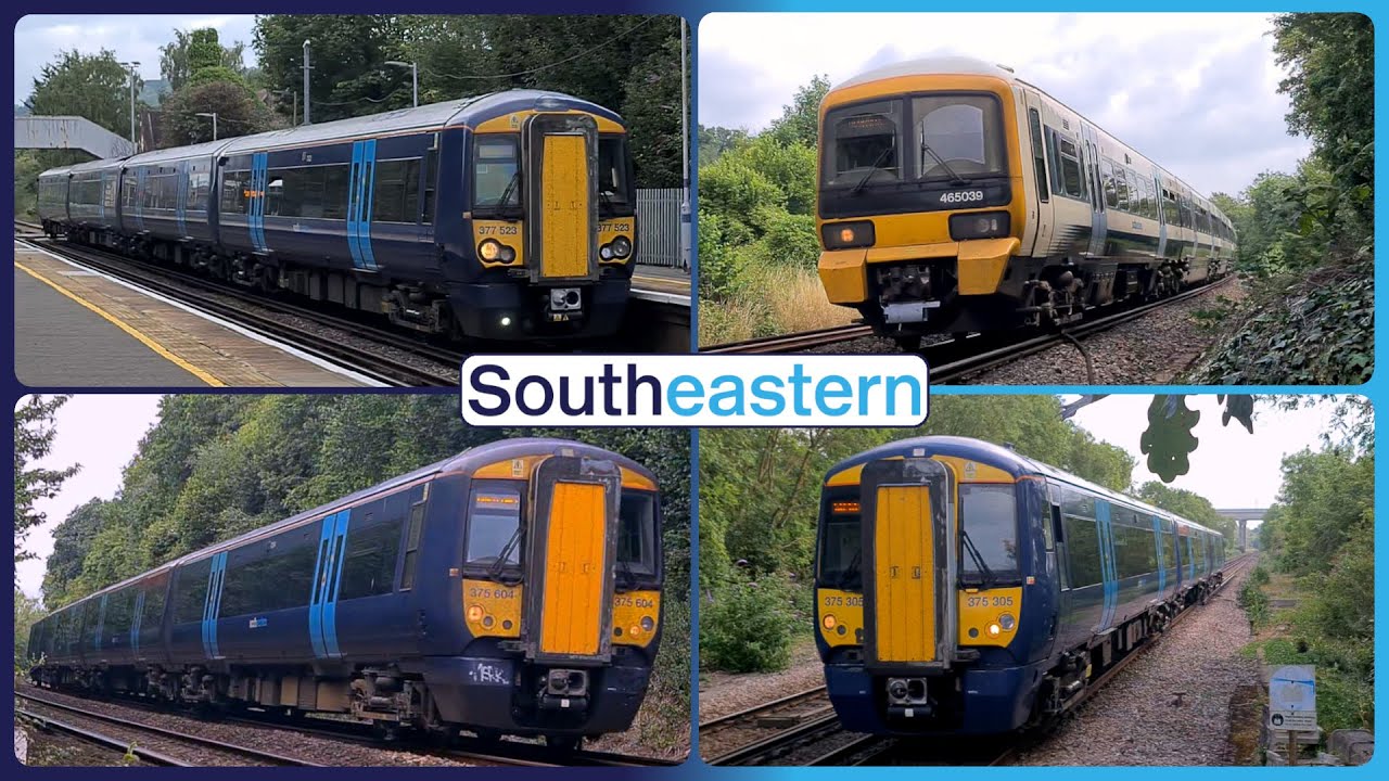 Southeastern Railway services at Cuxton on the Medway Valley Line and Chatham Main Line.