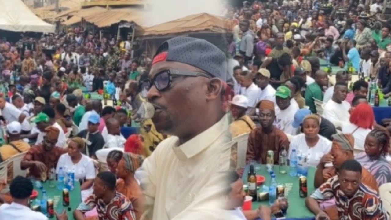 MASSIVE CROWD AS TIRI LEATHER FINALLY TAKE OVER IBADAN AS HE STORM SAUDI CARNIVAL