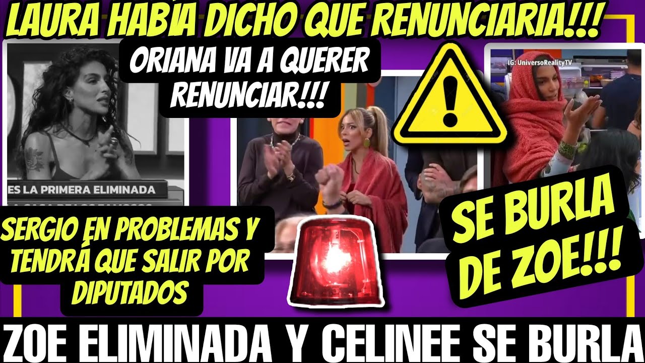 🔥ZOE ELIMINADA Y CELINEE SE BURLA🔥SERGIO CON PROBLEMAS🔥LAU AMENAZÓ🔥LA CASA DE LOS FAMOSOS 6 EN VIVO
